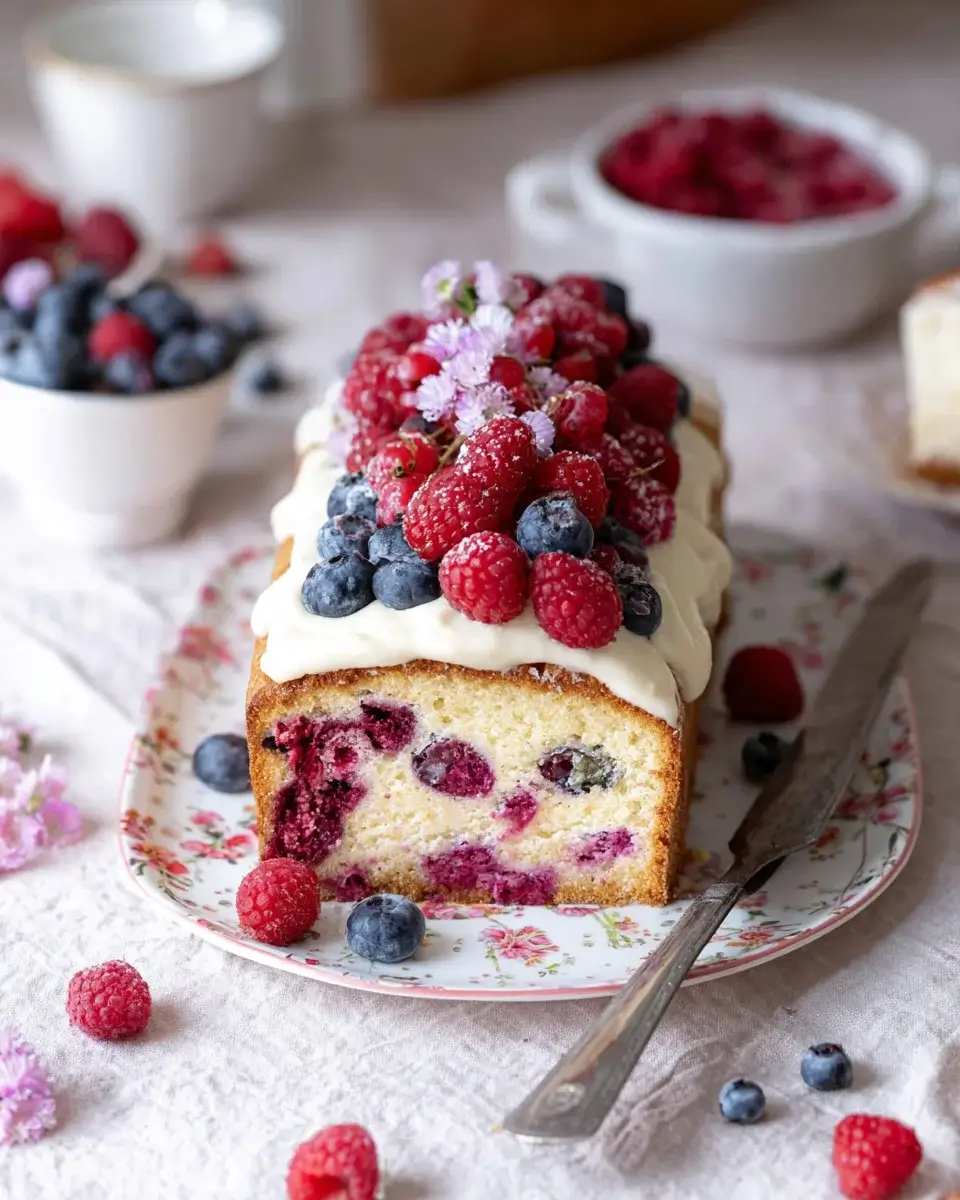 Beerenkuchen mit Cheesecakefüllung: Ein einfaches Rezept!