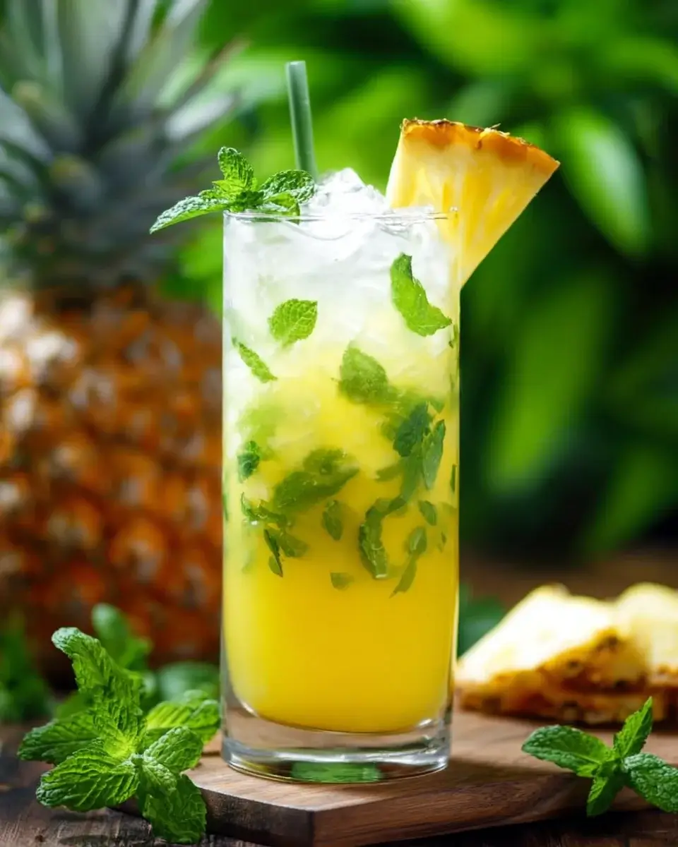 Erfrischende Ananas-Erdbeer-Agua Fresca für heiße Tage!