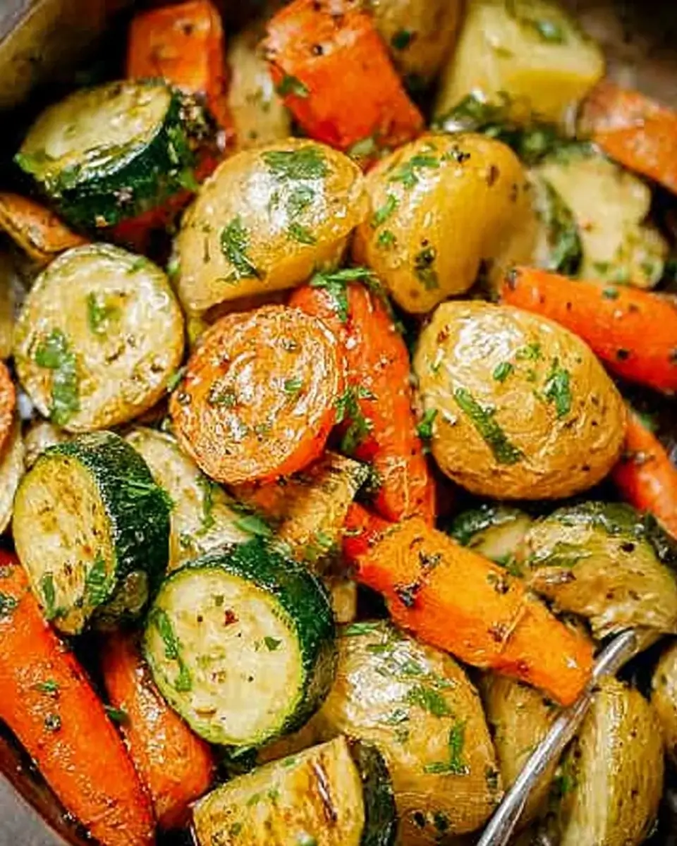 Geröstetes Gemüse mit Kartoffeln, Karotten und Zucchini: So gelingt es perfekt!