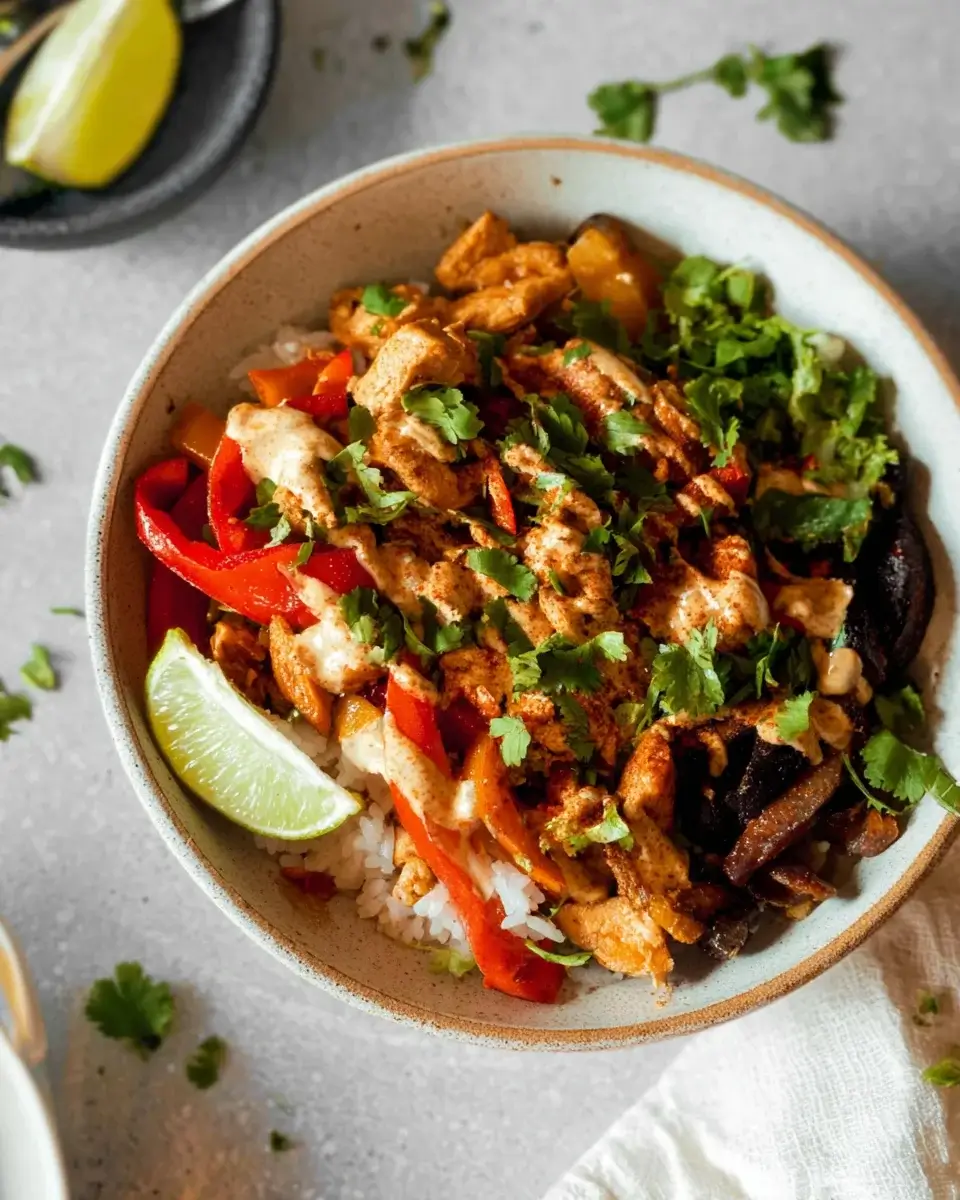 Hähnchen-Fajita-Bowl: Das perfekte Rezept für Genießer!