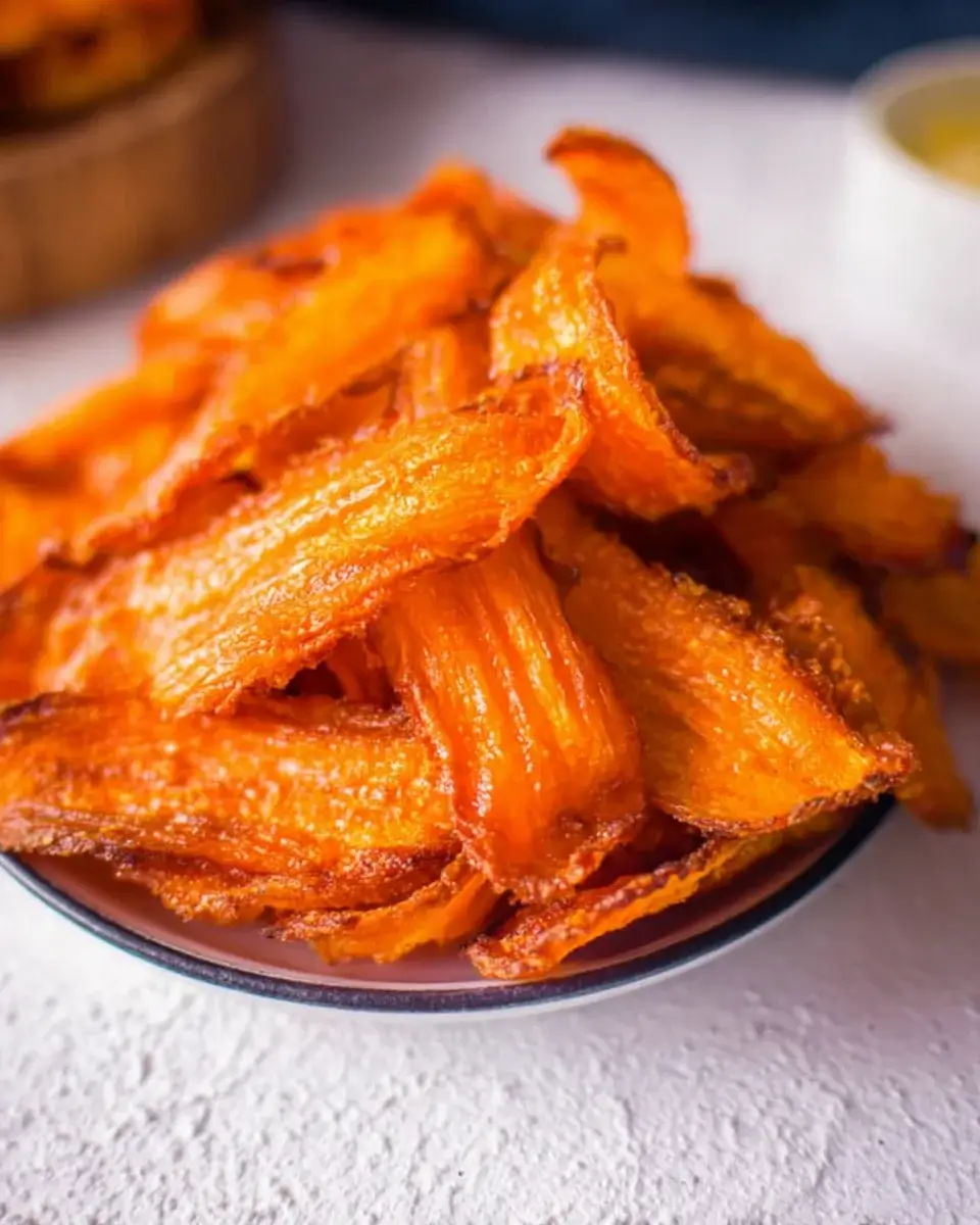Karottenchips aus der Heißluftfritteuse selber machen!
