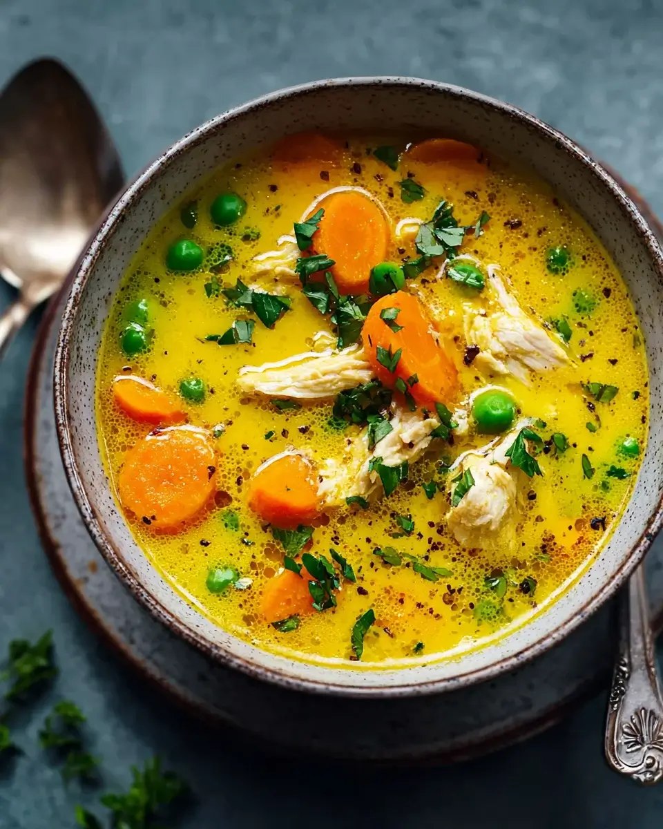 Kurkuma-Hühnersuppe: Gesundes Rezept für Wellness!
