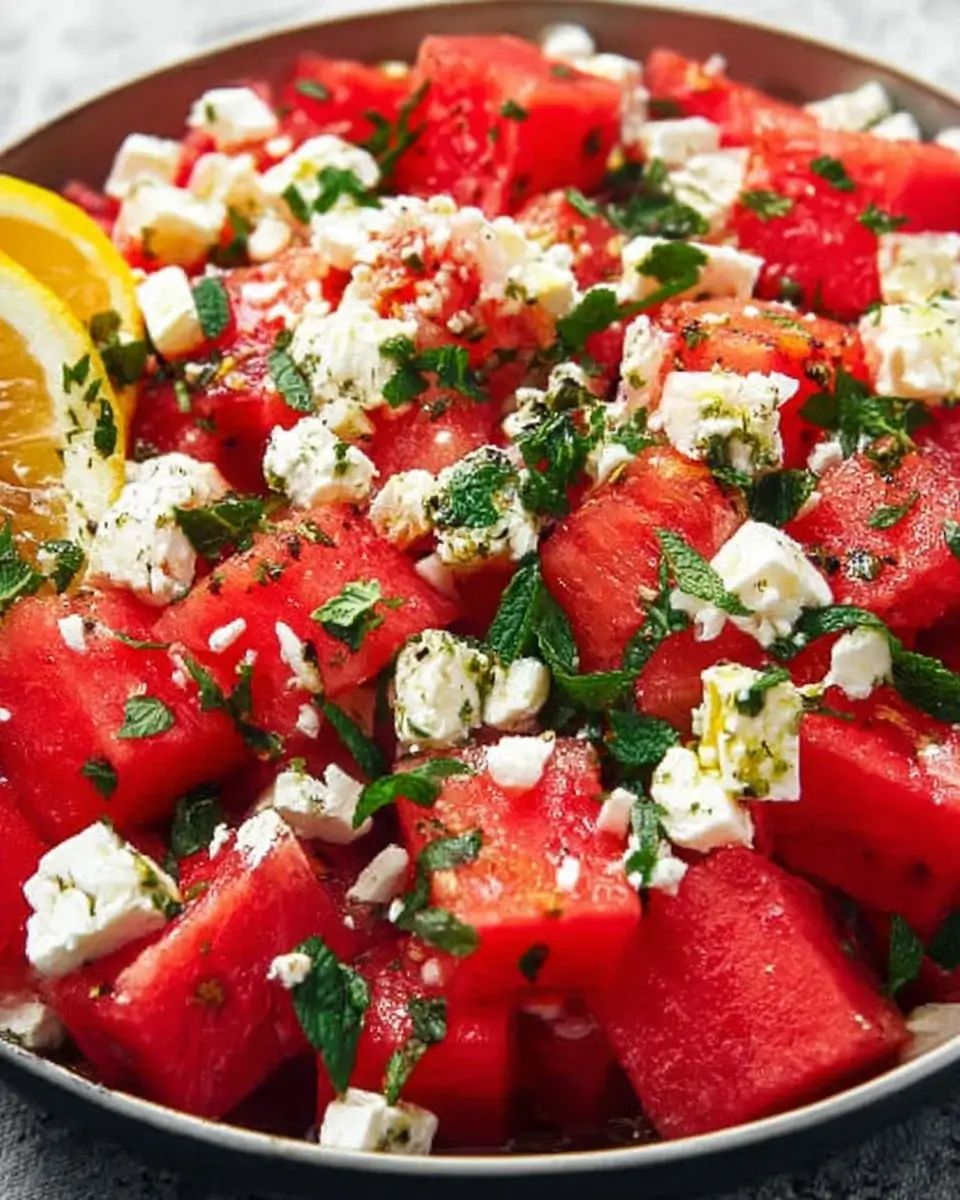 Wassermelonen-Feta-Salat: Ein erfrischendes Rezept entdecken!