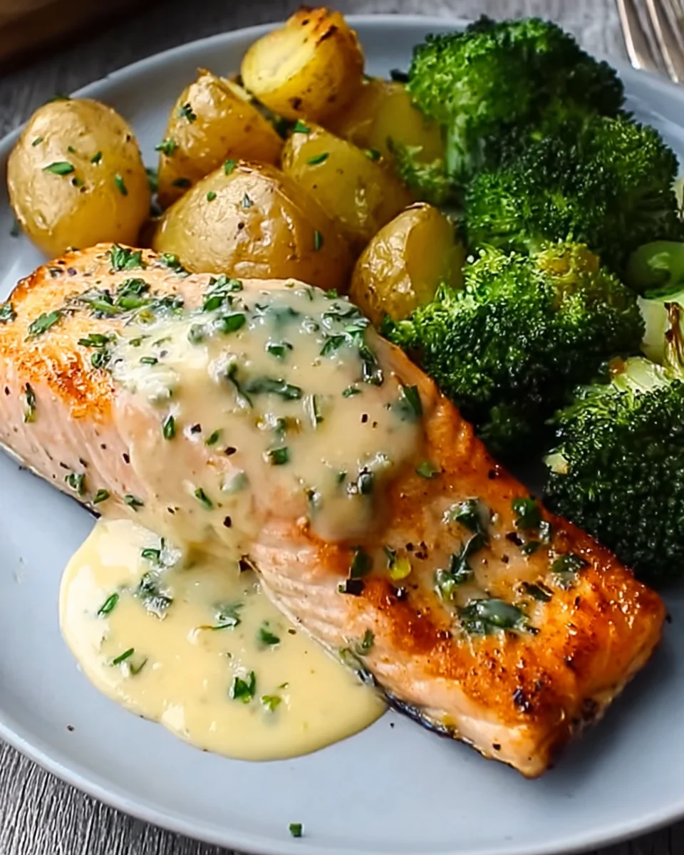 Zitronen-Butter-Lachs mit knusprigen Kartoffeln genießen!
