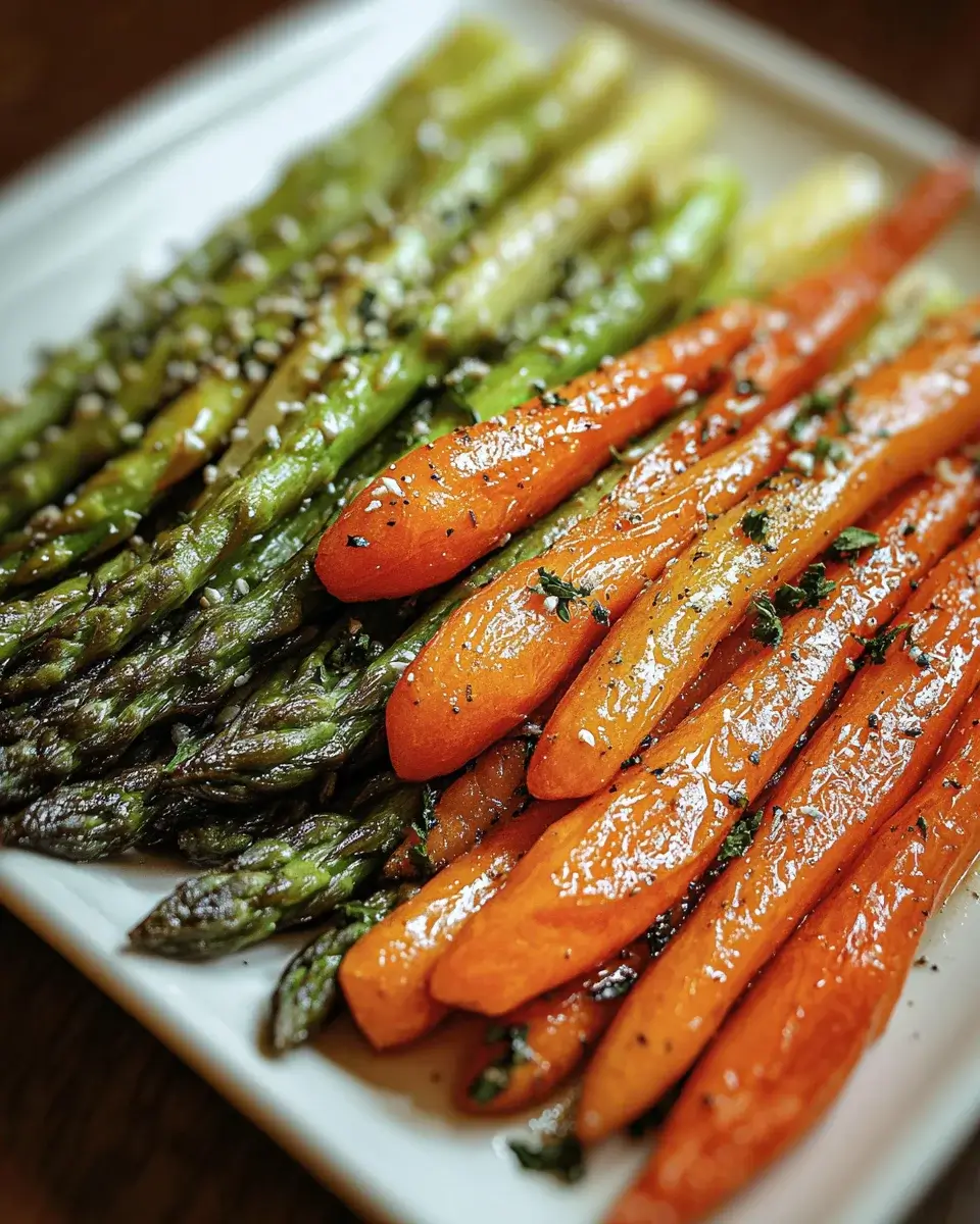 Gerösteter Spargel und Karotten: Ein gesundes Rezept!