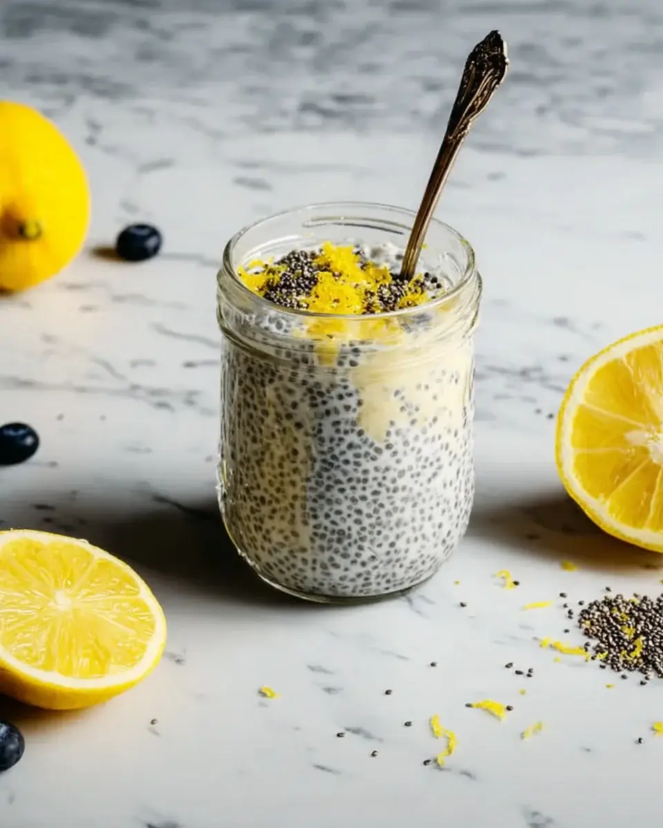 Zitronen-Creme-Chia-Pudding: Ein erfrischendes Dessert!